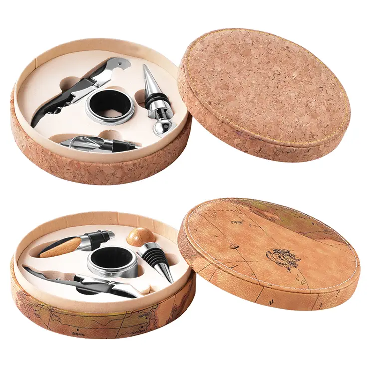 Κουτί Cork PU κρασί σετ